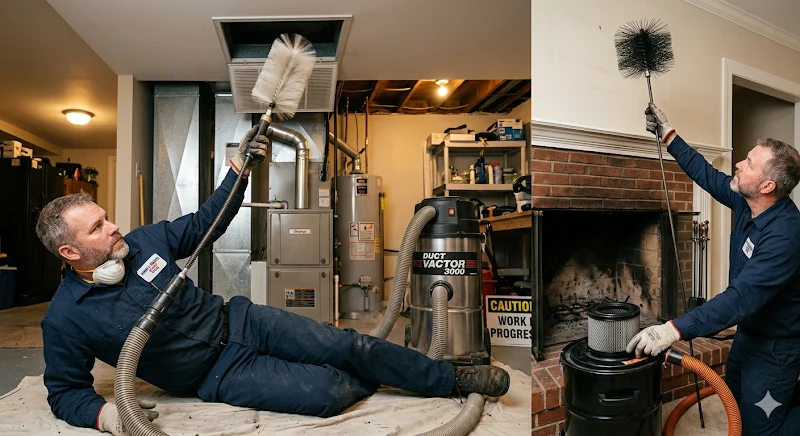 Double Z Specialists Air Duct Cleaning & Chimney Sweep' Gas Fireplace