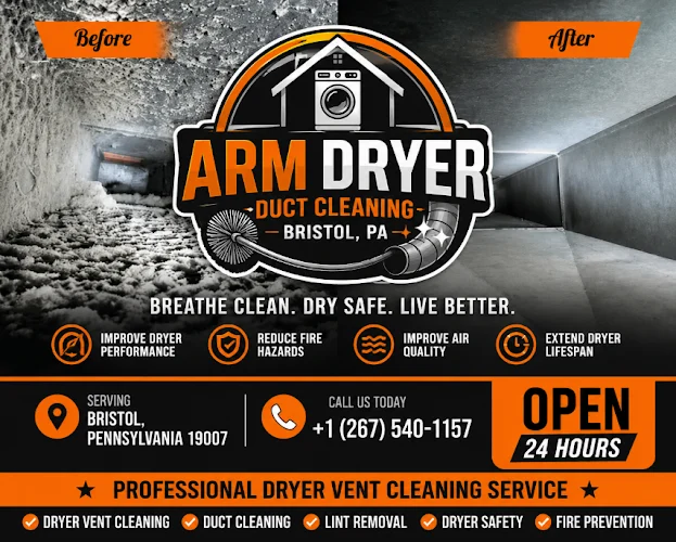 Arm Dryer Duct Cleaning Bristol, PA